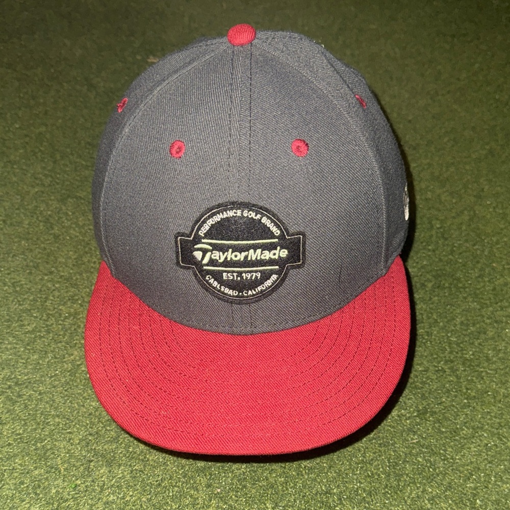 TaylorMade Dark Blue and Burgundy Cap